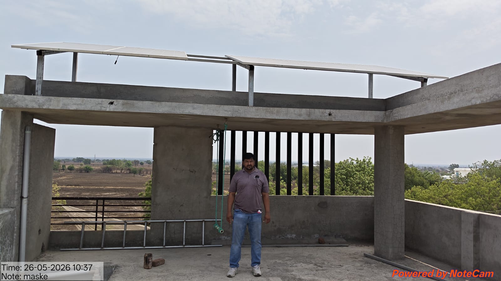 Terrace Solar Installation — Selu, Parbhani
